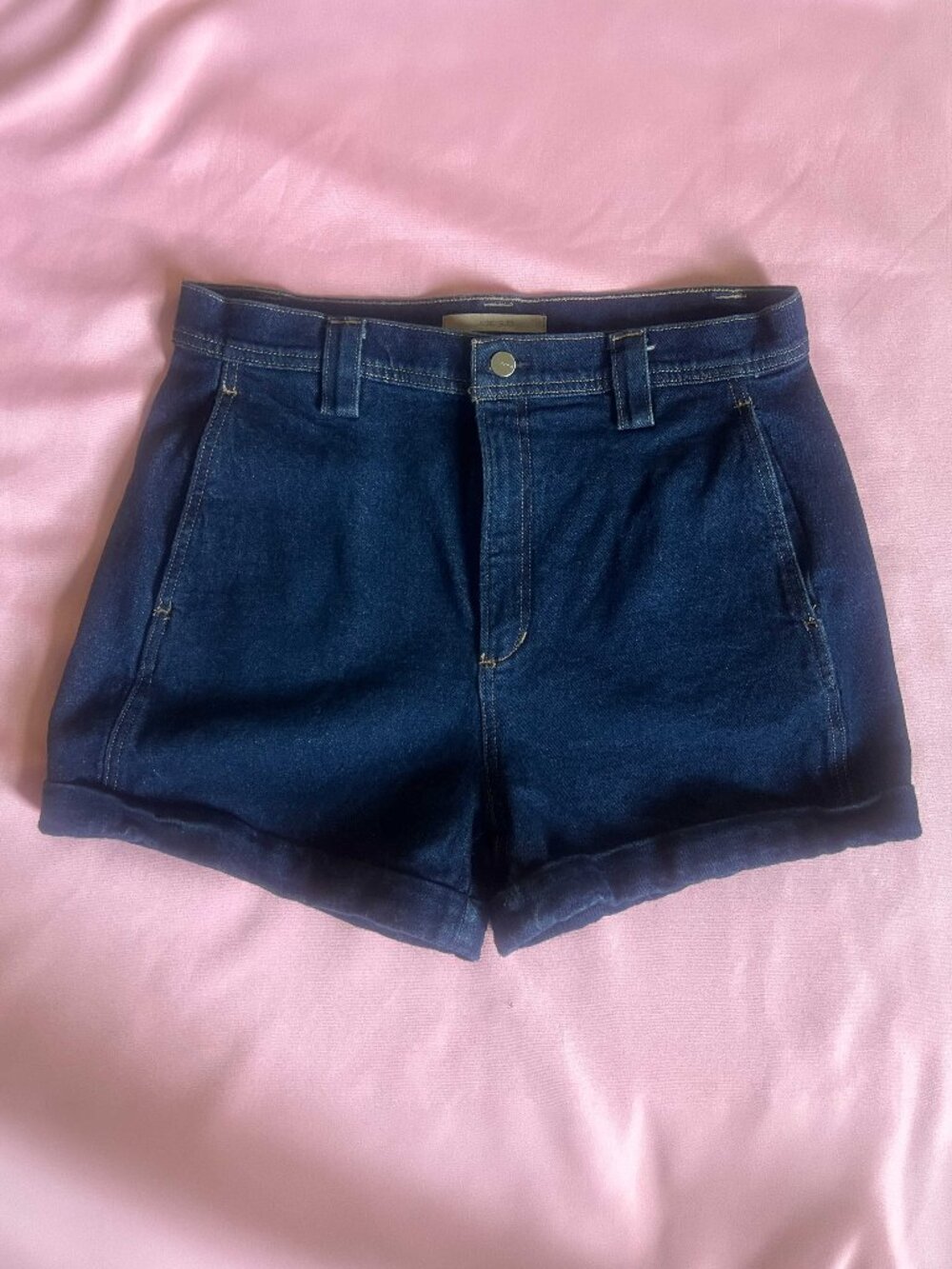 Joe's Jeans Dark Wash High Waist Denim Shorts